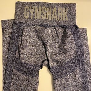 Gymshark flex high waisted leggings- Navy marl/light grey- xs